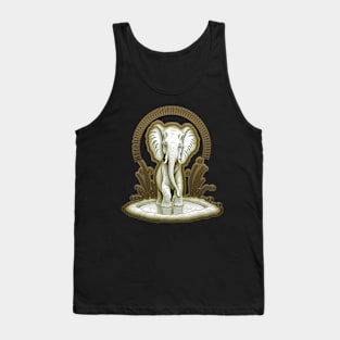 HELLO BABY ELEPHANT FOUNTAIN Tank Top